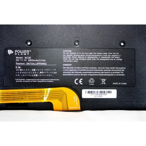 Акумулятор для ноутбука PowerPlant Dell Vostro V13 (0NTG4J) 11.1V 2800mAh (NB00000216) купити в Україні | Telemart фото