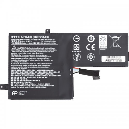 Аккумулятор для ноутбука PowerPlant Acer Chromebook 11 C731 (AP16J8K) 11.1V 4050mAh (NB410644) купить в Украине | Telemart фото