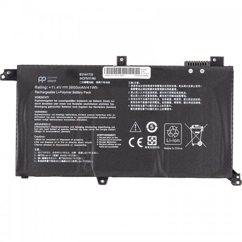 Акумулятор для ноутбука PowerPlant Asus VivoBook S14 S43 (B31N1732) 11.4V 3600mAh (NB431779) купити в Україні | Telemart фото