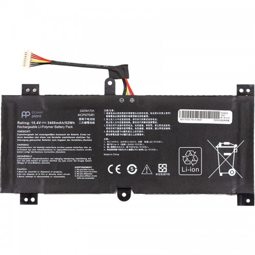Аккумулятор для ноутбука PowerPlant Asus ROG Strix GL504G (C41N1731) 15.4V 3400mAh (NB431786) купить в Украине | Telemart фото