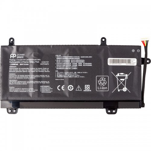 Аккумулятор для ноутбука PowerPlant Asus ROG GU501 (C41N1727) 14.8V 2800mAh (NB431984) купить в Украине | Telemart фото