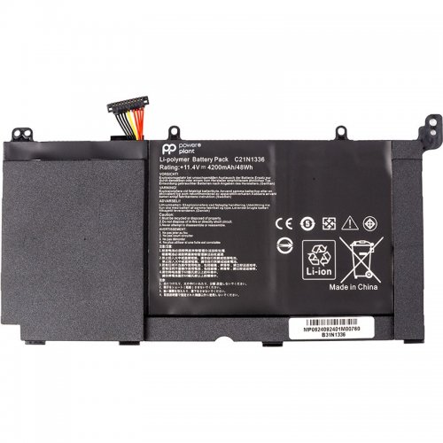 Акумулятор для ноутбука PowerPlant Asus VivoBook A551L (B31N1336) 11.4V 4200mAh (NB432165) купити в Україні | Telemart фото