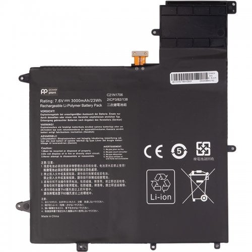 Акумулятор для ноутбука PowerPlant Asus ZenBook Flip S UX370 (C21N1706) 7.6V 3000mAh (NB432332) купити в Україні | Telemart фото