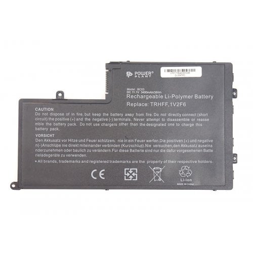 Аккумулятор для ноутбука PowerPlant Dell Inspiron 15-5547 Series (TRHFF, DL5547PC) 11.1V 3400mAh (NB440580) купить в Украине | Telemart фото