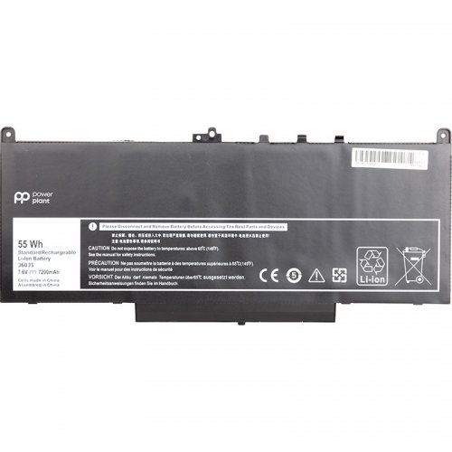 Аккумулятор для ноутбука PowerPlant Dell Latitude E7270 (J60J5) 7.6V 7200mAh (NB441143) купить в Украине | Telemart фото