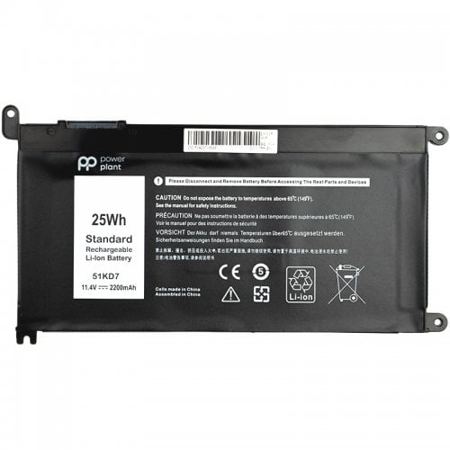 Акумулятор для ноутбука PowerPlant Dell Chromebook 3180 (51KD7) 11.4V 2200mAh (NB441266) купити в Україні | Telemart фото