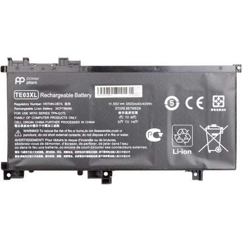 Аккумулятор для ноутбука PowerPlant HP Omen 15 AX000 (HSTNN-UB7A, TE03) 11.55V 3500mAh (NB461455) купить в Украине | Telemart фото