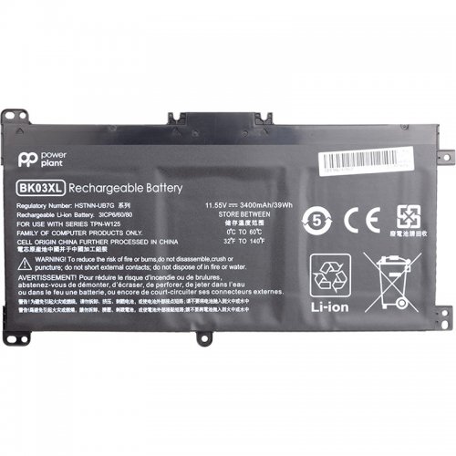 Аккумулятор для ноутбука PowerPlant HP Pavilion X360 14-BA (BK03XL, HSTNN-LB7S) 11.55V 3400mAh (NB461493) купить в Украине | Telemart фото