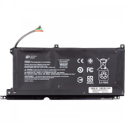Аккумулятор для ноутбука PowerPlant HP Pavilion Gaming 15-DK Series (PG03XL) 11.55V 4323mAh (NB462117) купить в Украине | Telemart фото