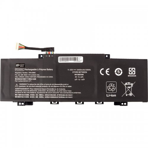 Акумулятор для ноутбука PowerPlant HP Pavilion X360 14 Series (PC03XL) 11.55V 3400mAh (NB462346) купити в Україні | Telemart фото