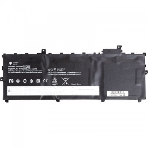 Акумулятор для ноутбука PowerPlant Lenovo ThinkPad X1 Carbon 5th Gen (2017) (01AV430) 11.4V 4920mAh (NB481644) купити в Україні | Telemart фото