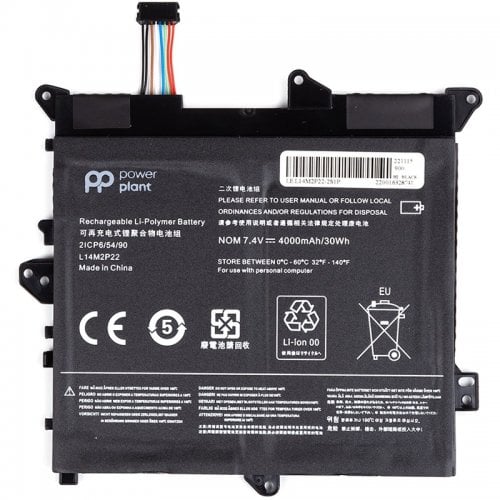 Акумулятор для ноутбука PowerPlant Lenovo 80LX Series (L14M2P22) 7.4V 4000mAh (NB481729) купити в Україні | Telemart фото