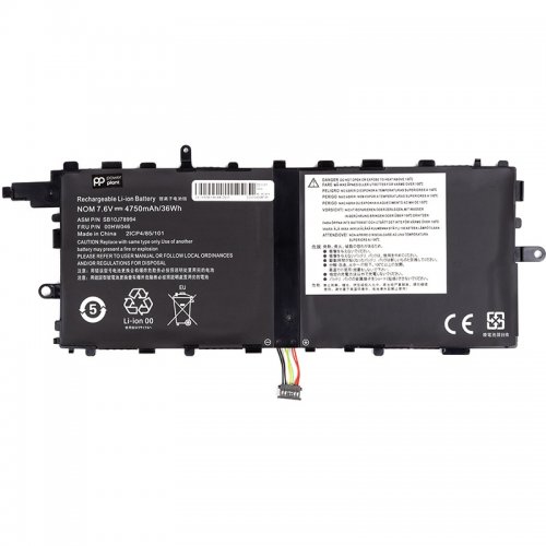 Аккумулятор для ноутбука PowerPlant Lenovo ThinkPad X1 Tablet (00HW046) 7.6V 4750mAh (NB481736) купить в Украине | Telemart фото