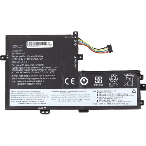 Аккумулятор для ноутбука PowerPlant Lenovo IdeaPad S340-14IML (L18C3PF7) 11.4V 4500mAh (NB482092) купить в Украине | Telemart фото