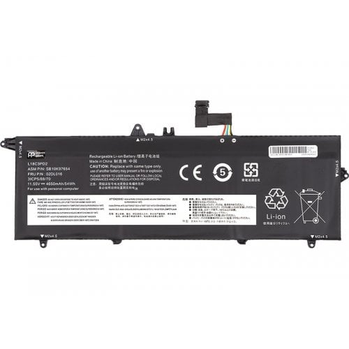 Акумулятор для ноутбука PowerPlant Lenovo ThinkPad T14S Series (L18C3PD2) 11.55V 4650mAh (NB482122) купити в Україні | Telemart фото