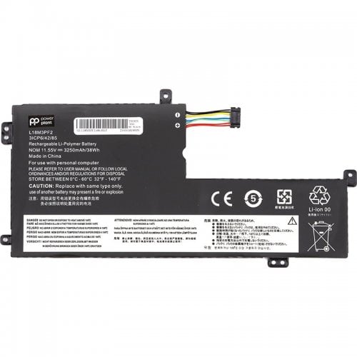 Аккумулятор для ноутбука PowerPlant Lenovo IdeaPad L340-15API (L18M3PF2) 11.55V 3250mAh (NB482139) купить в Украине | Telemart фото