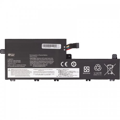 Акумулятор для ноутбука PowerPlant Lenovo ThinkPad T15P Gen 1 (L19L6P72) 11.55V 6200mAh (NB482764) купити в Україні | Telemart фото