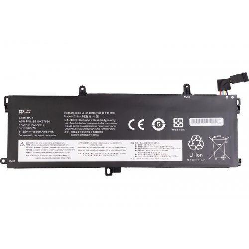 Аккумулятор для ноутбука PowerPlant Lenovo ThinkPad T590 (L18M3P71) 11.55V 4650mAh (NB482818) купить в Украине | Telemart фото
