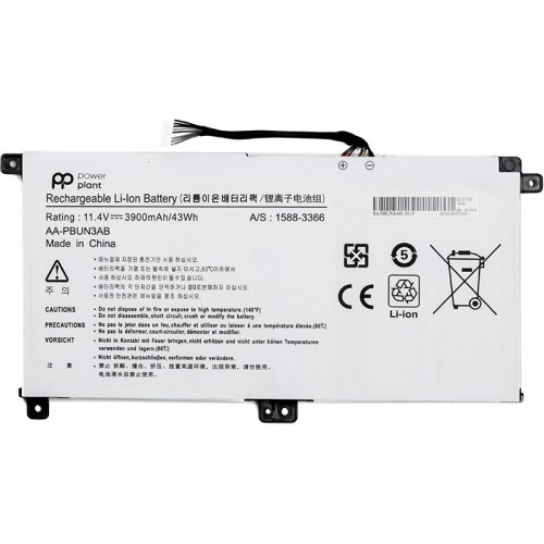 Аккумулятор для ноутбука PowerPlant Samsung Notebook 5 NP530E5M (AA-PBUN3AB) 11.4V 3900mAh (NB490165) купить в Украине | Telemart фото