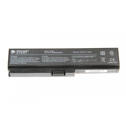 Акумулятор для ноутбука PowerPlant Toshiba Satellite L750 (PA3817U-1BAS) 10.8V 5200mAh (NB510092) купити в Україні | Telemart фото