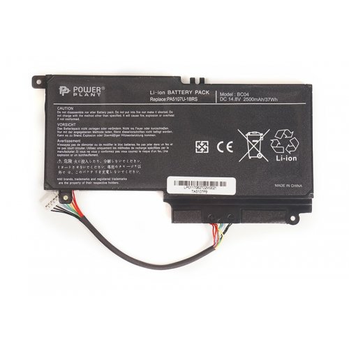 Акумулятор для ноутбука PowerPlant Toshiba Satellite L55 (PA5107U-1BRS, TA5107P9) 14.4V 3000mAh (NB510221) купити в Україні | Telemart фото