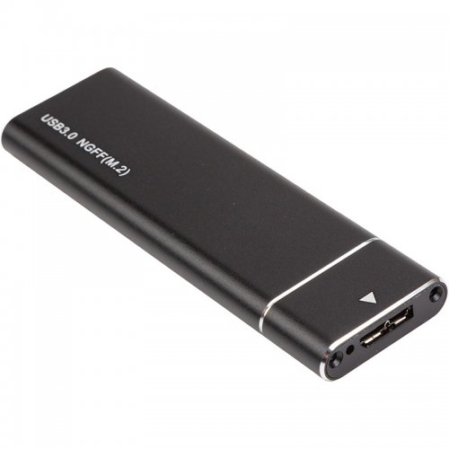Зовнішня кишеня PowerPlant M.2 SSD NGFF Enclosure USB 3.0 (HC380435) Black купити в Україні | Telemart фото