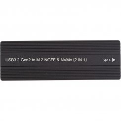 Зовнішня кишеня PowerPlant Premium M.2 SSD NVME/NGFF Enclosure USB 3.2 (HC380510) Black