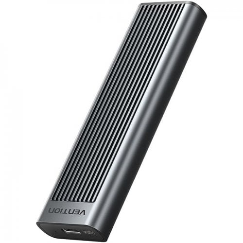 Внешний карман Vention M.2 SSD NVME/SATA Enclosure USB 3.2 (KPLH0) Grey купить в Украине | Telemart фото
