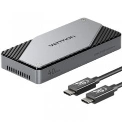 Зовнішня кишеня Vention M.2 SSD NVME Enclosure USB4 (KPZH0) Grey