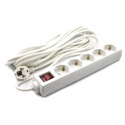 Сетевой фильтр PowerPlant JY-1052/7 7m 5 розеток (PPSA08M70S5) White