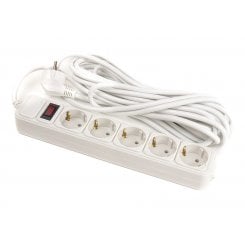 Сетевой фильтр PowerPlant JY-1056/7 7m 5 розеток (PPSA10M70S5B) White