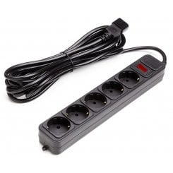 Сетевой фильтр PowerPlant 5m 5 розеток (PPUA10M50S5) Black