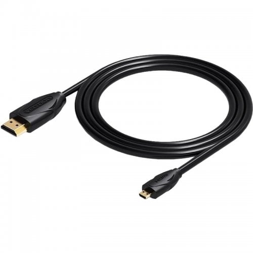 Кабель Vention HDMI to micro-HDMI V2.0 4K 2m (VAA-D03-B200) Black купить в Украине | Telemart фото