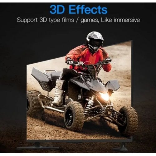 Кабель Vention HDMI to micro-HDMI V2.0 4K PVC 3m (VAA-D03-B300) Black купить в Украине | Telemart фото