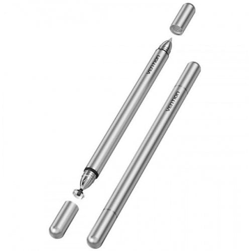 Стілус Vention 2 in 1 Stylus Pen Aluminum Alloy Type (KQMH0) Grey купити в Україні | Telemart фото