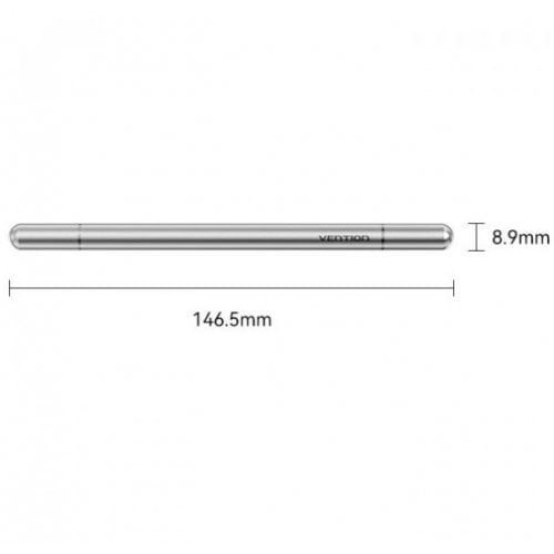 Стілус Vention 2 in 1 Stylus Pen Aluminum Alloy Type (KQMH0) Grey купити в Україні | Telemart фото