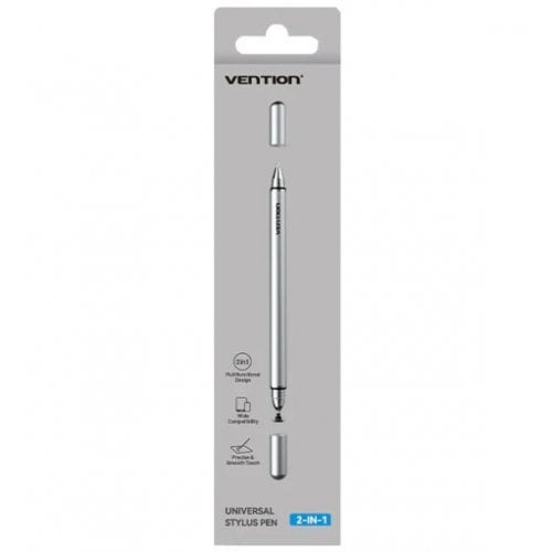 Стілус Vention 2 in 1 Stylus Pen Aluminum Alloy Type (KQMH0) Grey купити в Україні | Telemart фото