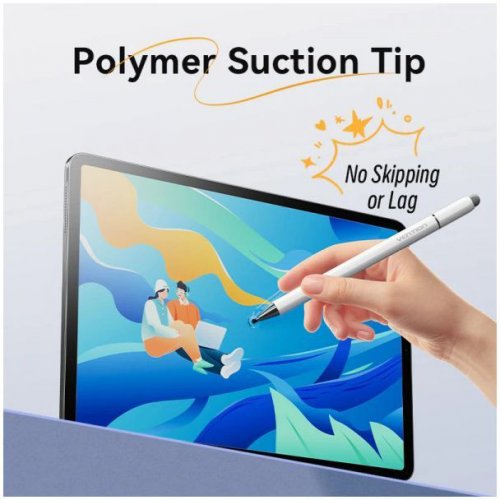 Стілус Vention 3 in 1 Magnetic Stylus Pen Aluminum Alloy Type (KQLW0) White купити в Україні | Telemart фото
