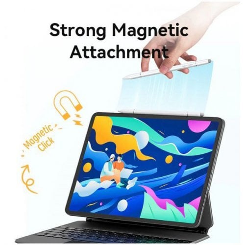 Стілус Vention 3 in 1 Magnetic Stylus Pen Aluminum Alloy Type (KQLW0) White купити в Україні | Telemart фото