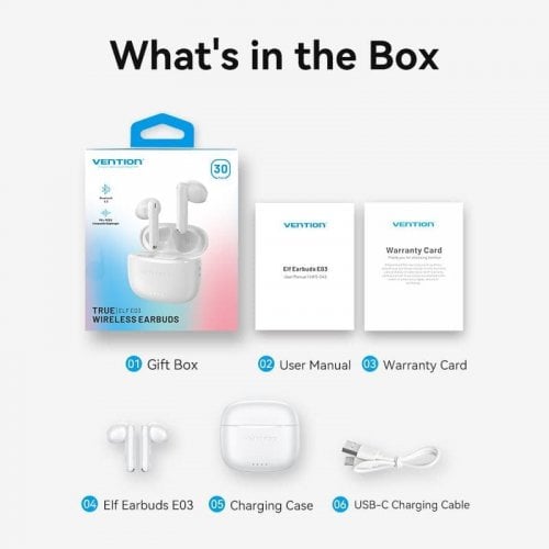 Наушники Vention Elf Earbuds E03 (NBHS0) Blue купить в Украине | Telemart фото