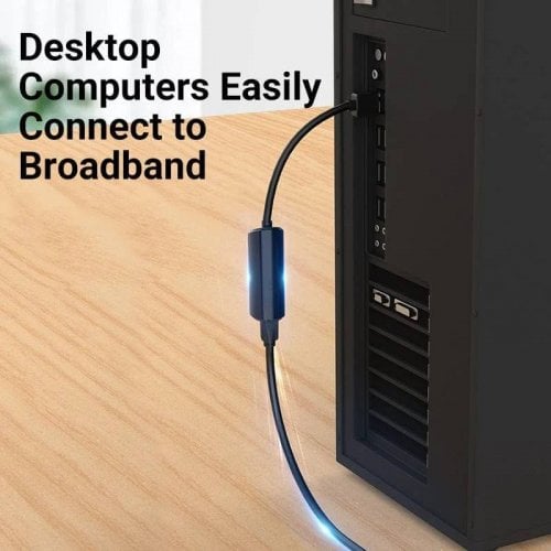 Сетевая карта Vention USB 3.0 to Gigabit Ethernet (CEHBB) Black купить в Украине | Telemart фото