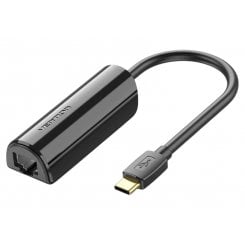 Сетевая карта Vention USB 3.1 Type-C to 100Mb Ethernet (CFABB) Black