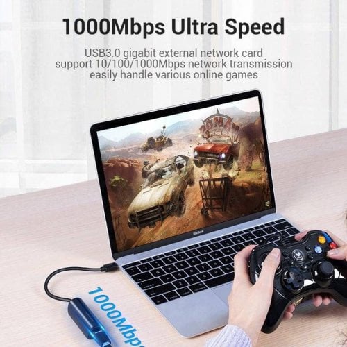 Сетевая карта Vention USB 3.1 Type-C to Gigabit Ethernet (CFBBB) Black купить в Украине | Telemart фото