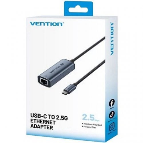 Сетевая карта Vention USB 3.1 Type-C to 2.5Gb Ethernet (CFTHB) Black купить в Украине | Telemart фото