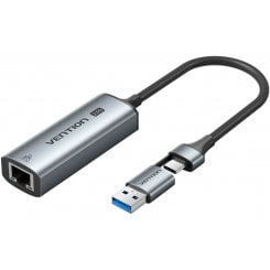Сетевая карта Vention USB/USB 3.1 Type-C to 2.5Gb Ethernet (CFUHB) Grey