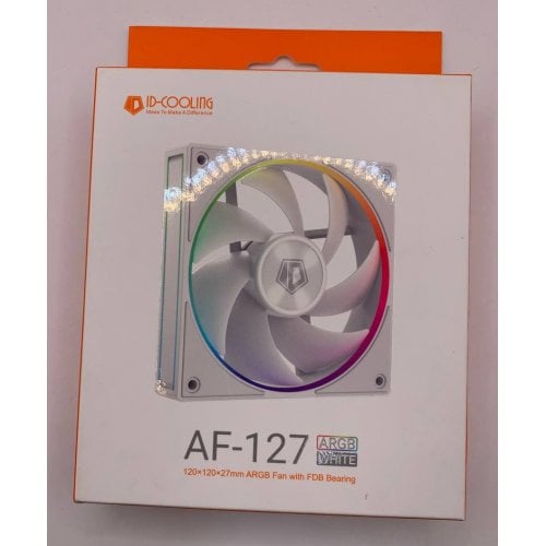 Кулер для корпусу ID-Cooling AF 127 ARGB (AF-127-ARGB-W) White (Відновлено продавцем, 926201) купити в Україні | Telemart фото