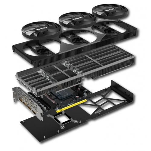 Уценка видеокарта Inno3D GeForce RTX 5070 Ti X3 OC 16384MB (N507T3-16D7X-176068N) (Следы использования, 926203) купить в Украине | Telemart фото