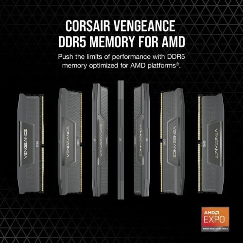 ОЗУ Corsair DDR5 16GB 6000Mhz Vengeance Grey (CMK16GX5M1D6000Z38) купить в Украине | Telemart фото