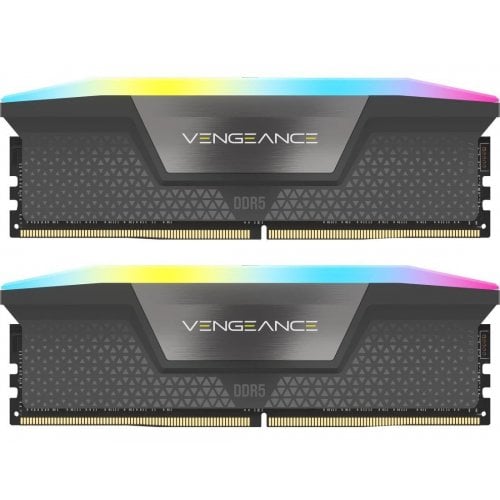 ОЗУ Corsair DDR5 64GB (2x32GB) 6000Mhz Vengeance RBG Grey (CMH64GX5M2D6000Z40) купить в Украине | Telemart фото
