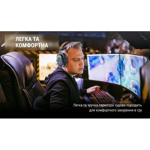 Уцінка навушники Fifine H6 RGB White (Розкрита упаковка, 926253) купити в Україні | Telemart фото